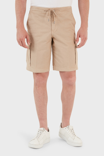 Emporio Armani Pamuklu Regular Fit Kargo Erkek Short 211835 3R471 00051 BEJ - 11