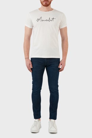 Emporio Armani - Emporio Armani Pamuklu Regular Fit Normal Bel Dar Paça Jeans Erkek Kot Pantolon 3L1J16 1DY4Z 0941 MAVİ
