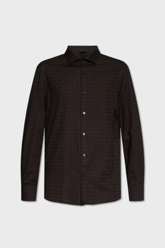 Emporio Armani Pamuklu Regular Fit Poplin Erkek Gömlek 3D1C86 1NIUZ F056 SİYAH - 4