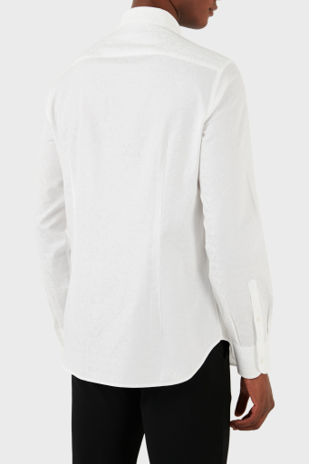 Emporio Armani Pamuklu Regular Fit Poplin Erkek Gömlek 3D1C86 1NIUZ F146 BEYAZ - 3