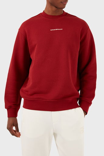 Emporio Armani Pamuklu Regular Fit Sıfır Yaka Erkek Sweat 3D1MEC 1JODZ 0366 KIRMIZI - 1