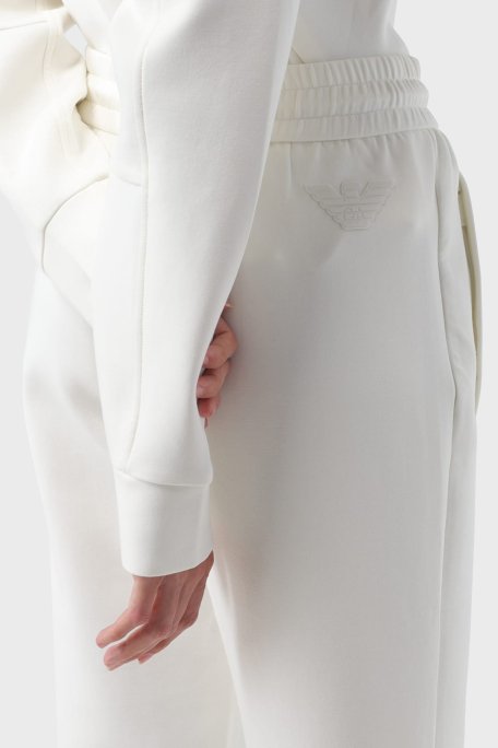 Emporio Armani Pamuklu Regular Fit Spor Bayan Pantolon 6R2P6C 1JHSZ 0101 EKRU - 4