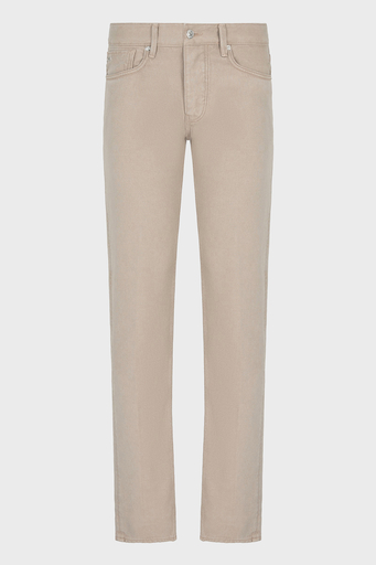 Emporio Armani Pamuklu Skinny Fit Düşük Bel Düz Paça Jeans Erkek Kot Pantolon EM000668 AF12631 U6167 BEJ - 6