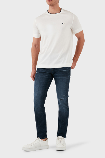Emporio Armani Pamuklu Slim Fit Dar Paça Jeans Erkek Kot Pantolon 6D1J06 1D98Z 0941 LACİVERT - 3
