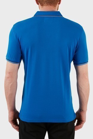 Emporio Armani - Emporio Armani Pamuklu Slim Fit Düğmeli T Shirt Erkek Polo 8N1FB3 1JPTZ 0905 LACİVERT (1)