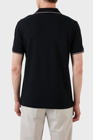 Emporio Armani - Emporio Armani Pamuklu Slim Fit Düğmeli T Shirt Erkek Polo 8N1FB3 1JPTZ 0920 LACİVERT (1)