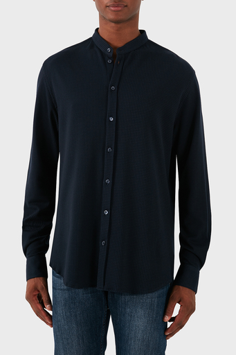 Emporio Armani Pamuklu Slim Fit Erkek Gömlek EM000204 TE11576 UB109 LACİVERT - 1