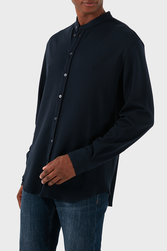 Emporio Armani Pamuklu Slim Fit Erkek Gömlek EM000204 TE11576 UB109 LACİVERT - 4