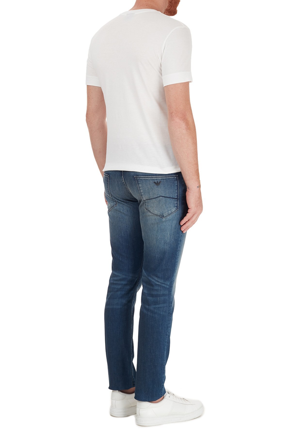 Emporio Armani Pamuklu Slim Fit J06 Jeans Erkek Kot Pantolon 8N1J06 1D19Z 0942 MAVİ