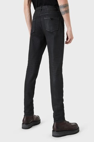 Emporio Armani - Emporio Armani Pamuklu Slim Fit J11 Jeans Erkek Kot Pantolon 6K1J11 1DIXZ 0005 SİYAH (1)