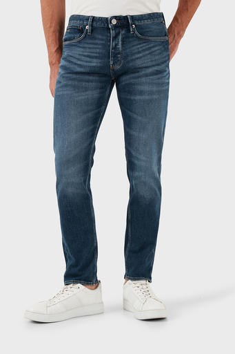 Emporio Armani Pamuklu Slim Fit Normal Bel Dar Paça Jeans Erkek Kot Pantolon 6D1J75 1D89Z 0942 LACİVERT - 12