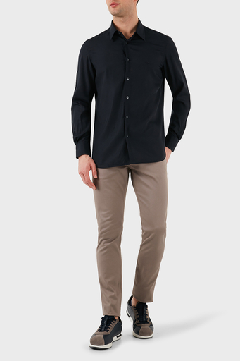 Emporio Armani Pamuklu Slim Fit Normal Bel Dar Paça Jeans Erkek Kot Pantolon EM000121 AF14122 U6107 VİZON - 2