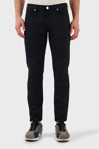 Emporio Armani Pamuklu Slim Fit Normal Bel Dar Paça Jeans Erkek Kot Pantolon EM000121 AF14122 UB118 LACİVERT - 3