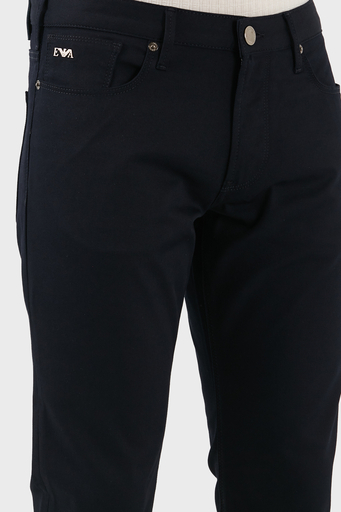Emporio Armani Pamuklu Slim Fit Normal Bel Dar Paça Jeans Erkek Kot Pantolon EM000121 AF14122 UB118 LACİVERT - 5