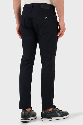 Emporio Armani Pamuklu Slim Fit Normal Bel Dar Paça Jeans Erkek Kot Pantolon EM000121 AF14122 UB118 LACİVERT - 6