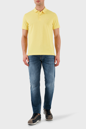 Emporio Armani Pamuklu Slim Fit Normal Bel Düz Paça Jeans Erkek Kot Pantolon EM000121 AF13272 MB002 LACİVERT - 2