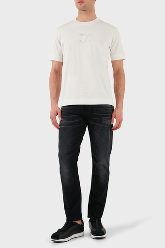 Emporio Armani Pamuklu Slim Fit Normal Bel Düz Paça Jeans Erkek Kot Pantolon EM000121 AF15101 M8001 GRİ - 2