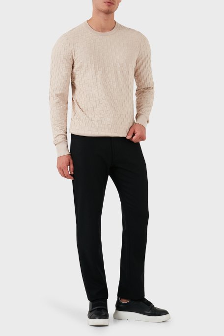 Emporio Armani Pamuklu Slim Fit Normal Bel Erkek Pantolon 6D1PJ5 1K68Z 0999 SİYAH - 2