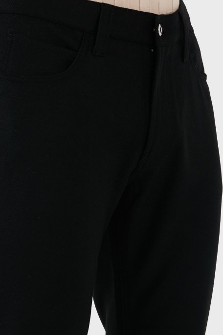 Emporio Armani Pamuklu Slim Fit Normal Bel Erkek Pantolon 6D1PJ5 1K68Z 0999 SİYAH - 4