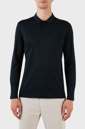 Emporio Armani Pamuklu Uzun Kollu Regular Fit Erkek Polo Yaka Sweat 6R1FA7 1JUVZ 09B3 LACİVERT - 1