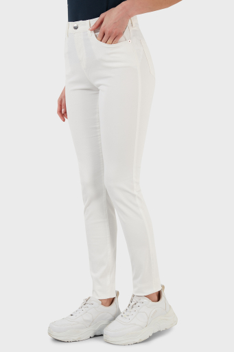 Emporio Armani Pamuklu Yüksek Bel Skinny Fit Jeans Bayan Kot Pantolon 3L2J20 2N8HZ 0101 BEYAZ - 10