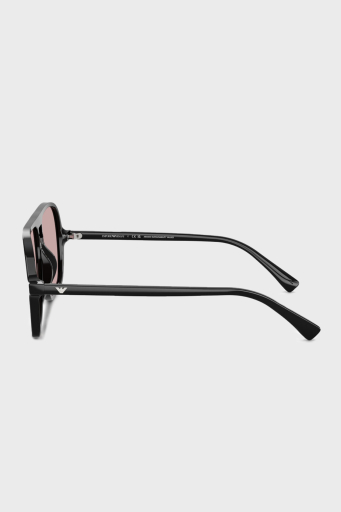 Emporio Armani Pilot Güneş Erkek Gözlük 0EA4252U 501773 57 Parlak Siyah-Pembe - 4