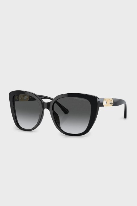 Emporio Armani Polarize Güneş Bayan Gözlük 0EA4214U 50178G 54 Parlak Siyah-Degrade Gri - 6