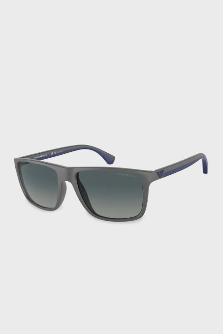Emporio Armani Polikarbon Güneş Erkek Gözlük 0EA4033 50604U 56 Mat Gri-Degrade Mavi - 1