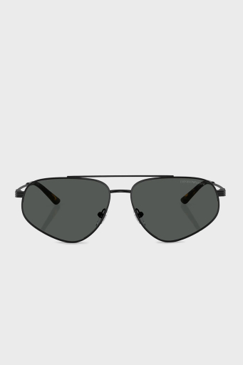 Emporio Armani Polikarbon Oval Güneş Erkek Gözlük 0EA2156 300187 59 Mat Siyah-Koyu Gri - 5