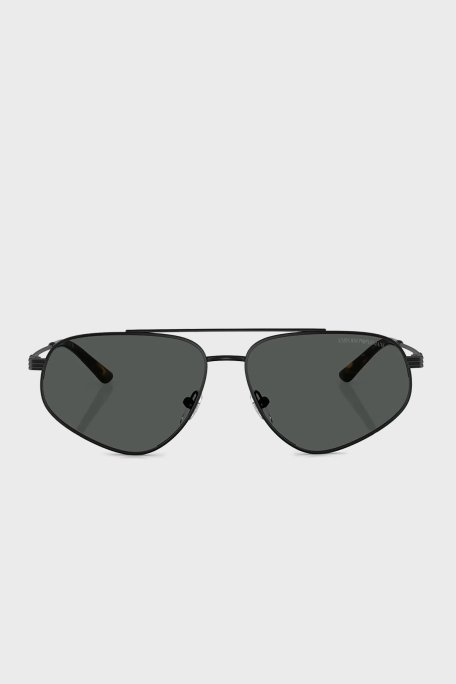 Emporio Armani Polikarbon Oval Güneş Erkek Gözlük 0EA2156 300187 59 Mat Siyah-Koyu Gri - 5