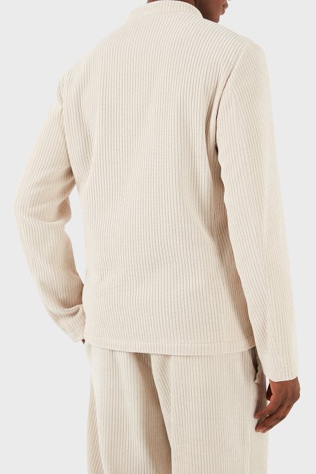Emporio Armani Regular Fit Dik Yaka Erkek Ceket 6D1G6P 1JHNZ 0135 KREM - 3