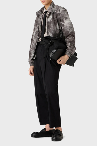 Emporio Armani Regular Fit Dik Yaka Mevsimlik Erkek Mont 3D1BH9 1NTDZ F617 GRİ - 7