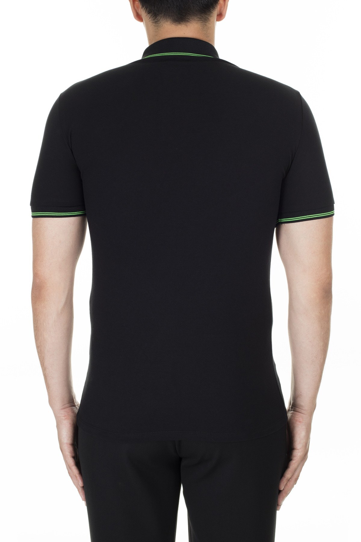 Emporio Armani Regular Fit Düğmeli T Shirt Erkek Polo 3H1F93 1J46Z 0999 SİYAH