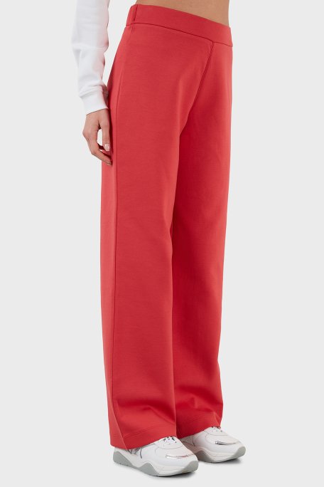 Emporio Armani Regular Fit Elastik Bel Bantlı Kapanabilir Yırtmaçlı Bayan Pantolon 3L2P6C 2JYWZ 0319 KIRMIZI - 4