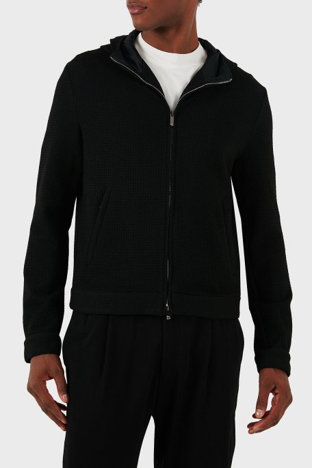 Emporio Armani Regular Fit Kapüşonlu Erkek Sweat EM000028 TE11235 UC001 SİYAH - 1