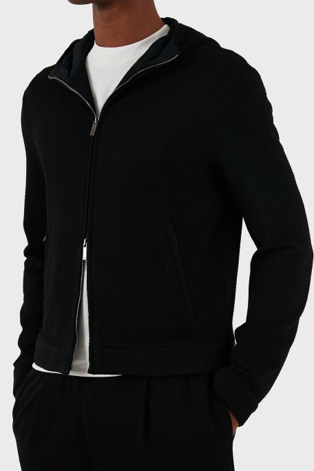 Emporio Armani Regular Fit Kapüşonlu Erkek Sweat EM000028 TE11235 UC001 SİYAH - 2