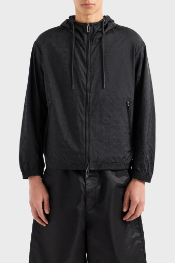 Emporio Armani Regular Fit Kapüşonlu Mevsimlik Erkek Mont 3D1BH4 1NNXZ 0999 SİYAH - 1