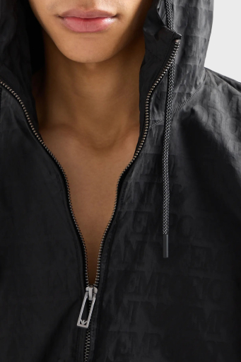 Emporio Armani Regular Fit Kapüşonlu Mevsimlik Erkek Mont 3D1BH4 1NNXZ 0999 SİYAH - 6
