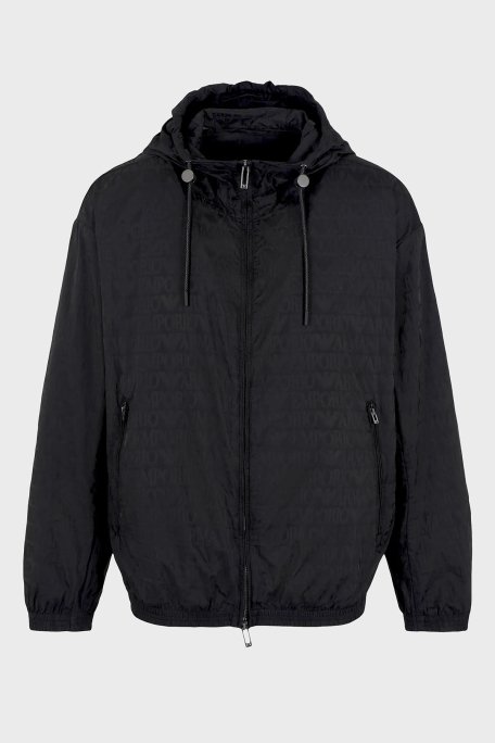 Emporio Armani Regular Fit Kapüşonlu Mevsimlik Erkek Mont 3D1BH4 1NNXZ 0999 SİYAH - 4