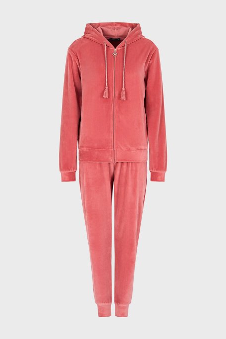 Emporio Armani Regular Fit Kapüşonlu Şönil Bayan Eşofman Takımı 164730 3F260 03051 PEMBE - 3