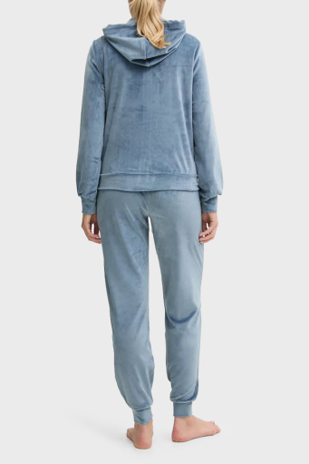 Emporio Armani Regular Fit Kapüşonlu Şönil Bayan Eşofman Takımı 1648894 F2600 3541 MAVİ - 3