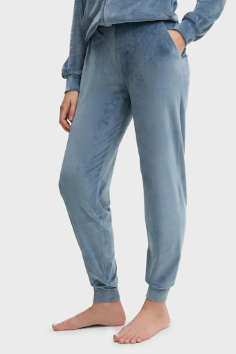 Emporio Armani Regular Fit Kapüşonlu Şönil Bayan Eşofman Takımı 1648894 F2600 3541 MAVİ - 12
