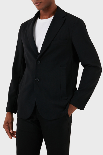 Emporio Armani Regular Fit Kapüşonlu Spor Blazer Erkek Ceket 3D1G73 1NPQZ 0999 SİYAH - 8