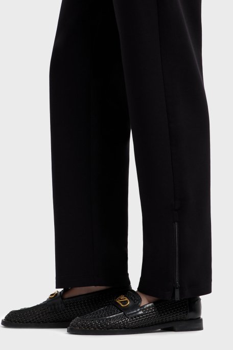 Emporio Armani Regular Fit Lastikli Bel Düz Paça Bayan Pantolon EW000484 AF10002 UC001 SİYAH - 4