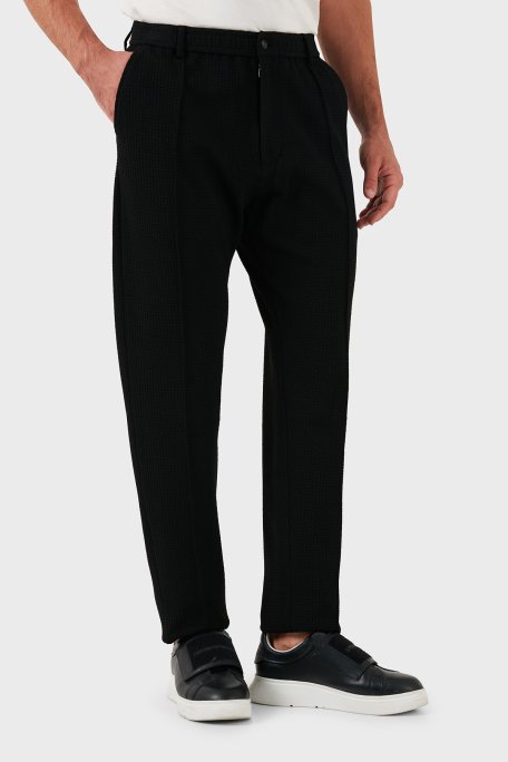 Emporio Armani Regular Fit Normal Bel Düz Paça Erkek Pantolon EM000440 TE11235 UC001 SİYAH - 4