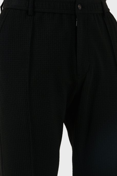 Emporio Armani Regular Fit Normal Bel Düz Paça Erkek Pantolon EM000440 TE11235 UC001 SİYAH - 6