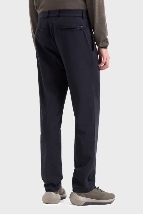 Emporio Armani Regular Fit Normal Bel Düz Paça Esnek Erkek Pantolon EM001505 AF10047 UB118 LACİVERT - 2