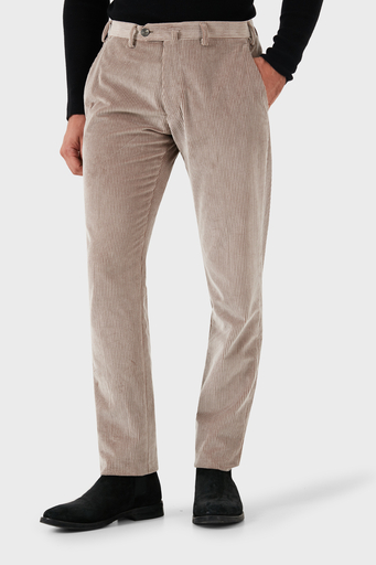 Emporio Armani Regular Fit Pamuklu Normal Bel Kadife Erkek Pantolon EM000076 TE11124 U6171 BEJ - 7