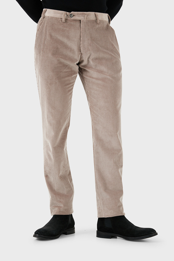 Emporio Armani Regular Fit Pamuklu Normal Bel Kadife Erkek Pantolon EM000076 TE11124 U6171 BEJ - 8