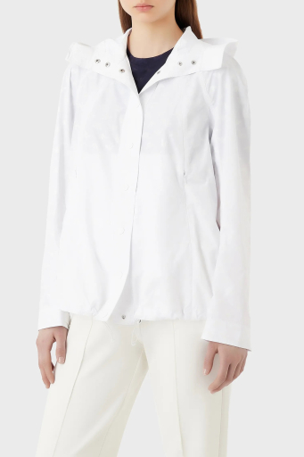 Emporio Armani Relaxed Fit Kapüşonlu Mevsimlik Bayan Mont 3R2B62 2NKZZ F105 BEYAZ - 1